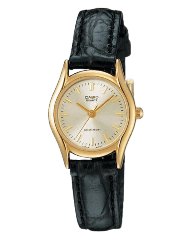 Casio LTP-1094Q-7A women’s watch with white dial and gold-tone case