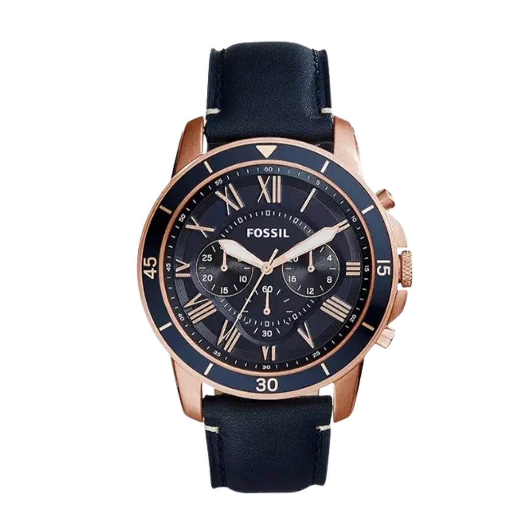 Fossil FS5237 Men’s Grant Chronograph Watch with Blue Dial